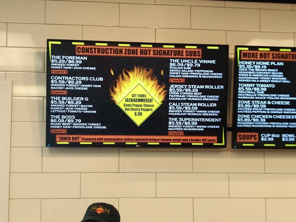 Construction Zone Subs | restaurant | 11149 Asheville Hwy, Inman, SC 29349, USA | 8647083366 OR +1 864-708-3366