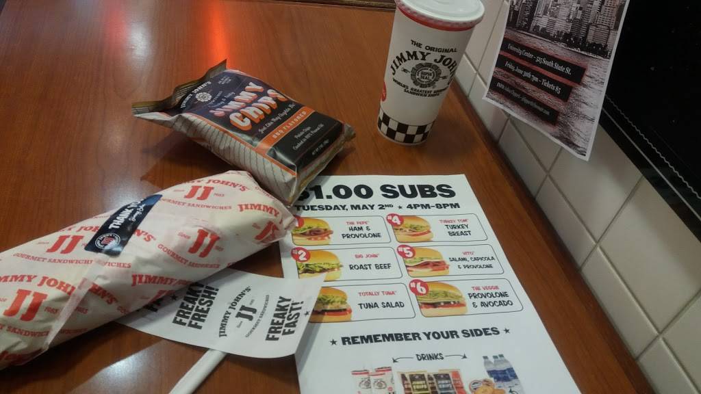 Jimmy Johns | meal delivery | 249 S State St, Chicago, IL 60604, USA | 3123419767 OR +1 312-341-9767