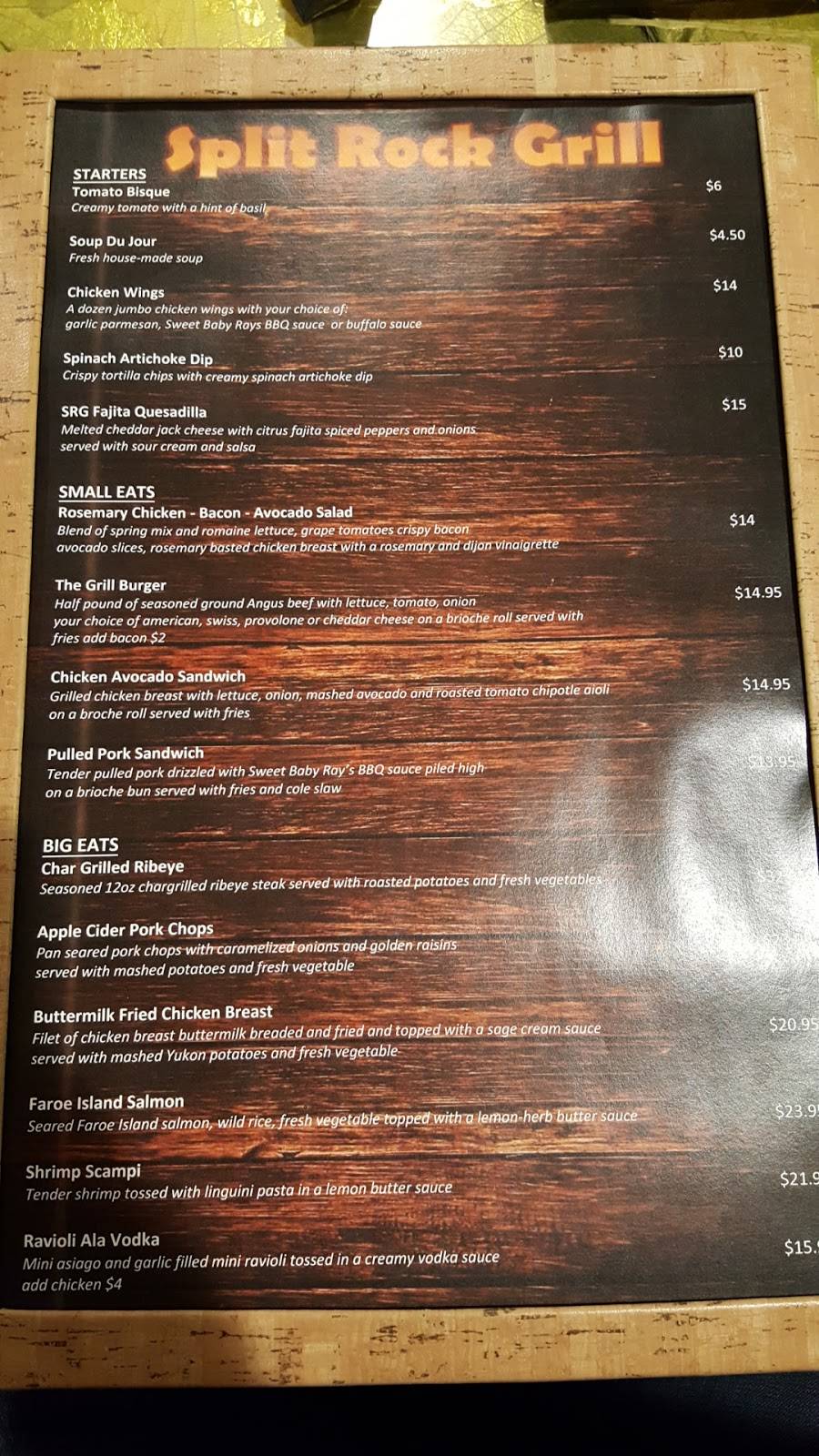 Split Rock Grill | restaurant | White Pine Dr, Lake Harmony, PA 18624, USA | 5702156121 OR +1 570-215-6121