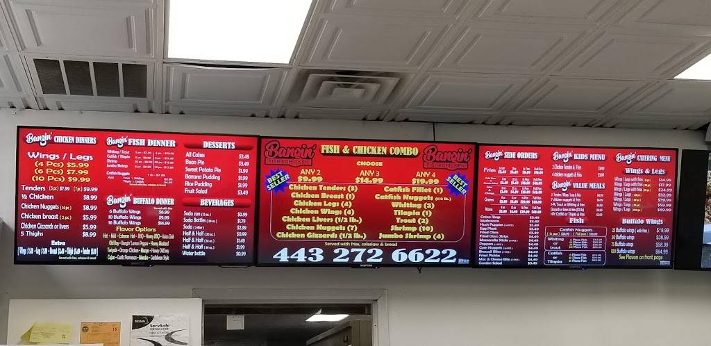 Bangin fish and chicken | restaurant | 8519 Liberty Rd, Randallstown, MD 21133, USA | 4432726622 OR +1 443-272-6622