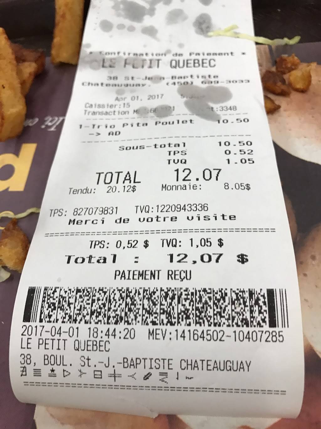 Le Petit Quebec | restaurant | 38 Boulevard Saint-Jean-Baptiste, Châteauguay, QC J6K 3A3, Canada | 4506993033 OR +1 450-699-3033