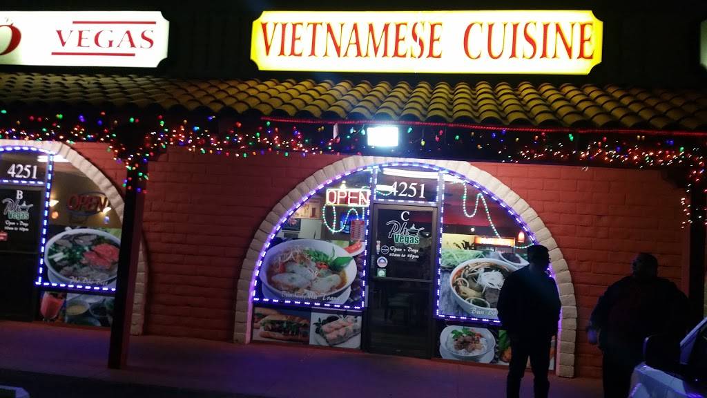 Pho Vegas | restaurant | 4251 W Sahara Ave c, Las Vegas, NV 89102, USA | 7027544999 OR +1 702-754-4999