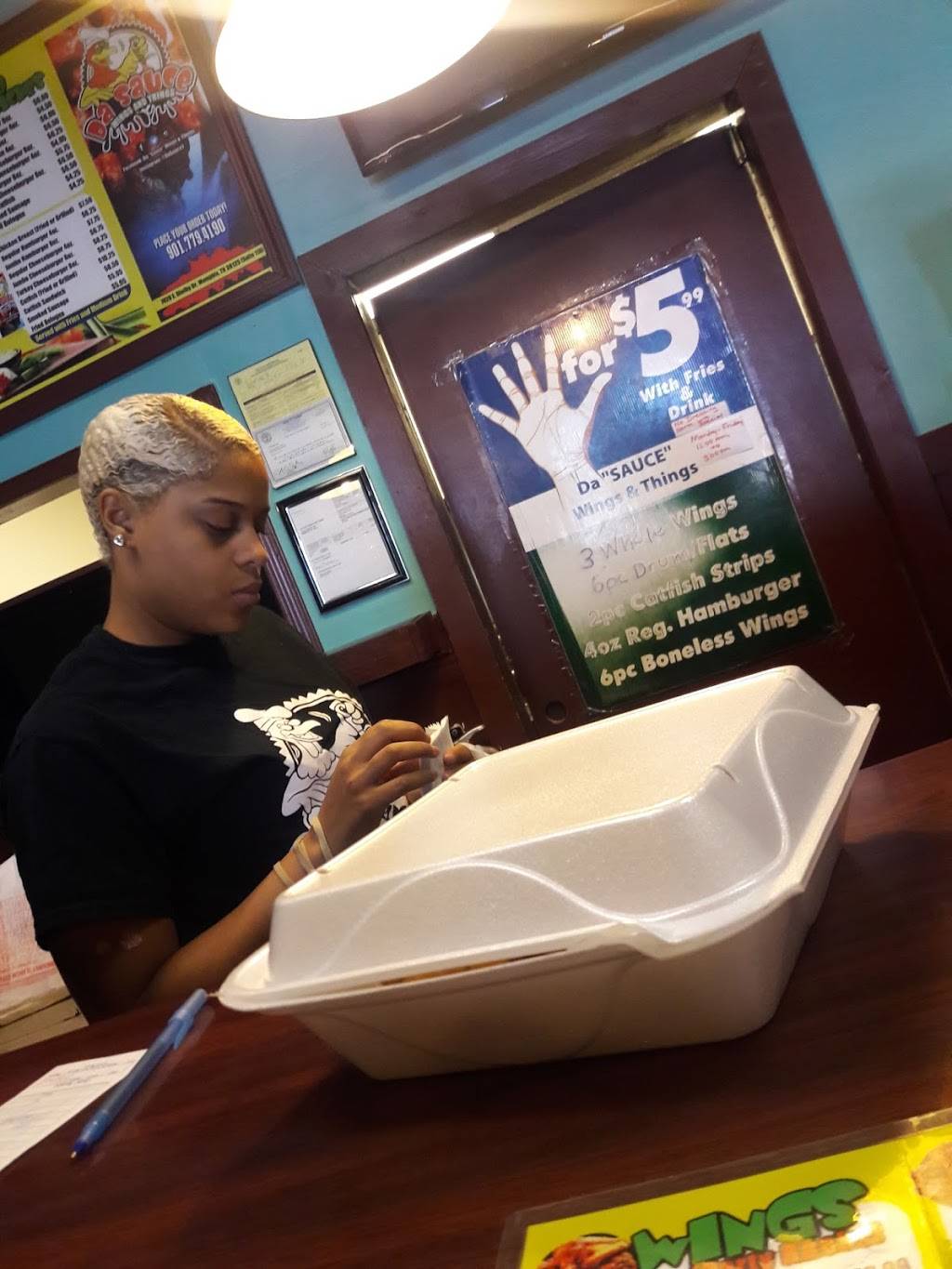 Da “Sauce” Wings & Things | restaurant | 7020 E Shelby Dr, Memphis, TN 38125, USA | 9017794190 OR +1 901-779-4190
