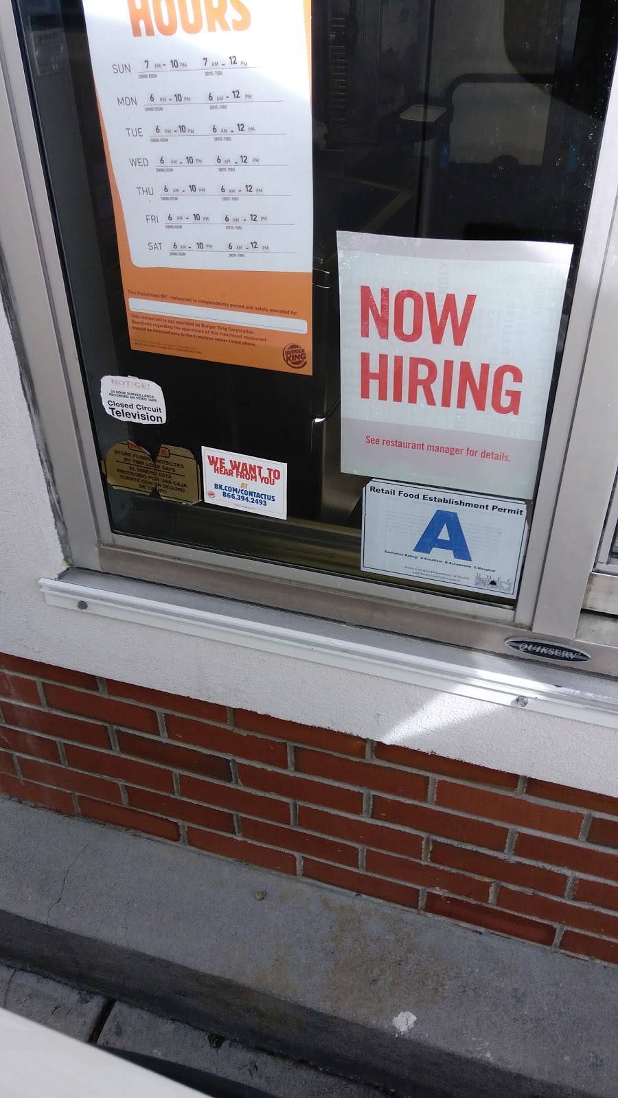 Burger King | restaurant | 2391 Coastal Grand Cir, Myrtle Beach, SC 29577, USA | 8436263251 OR +1 843-626-3251