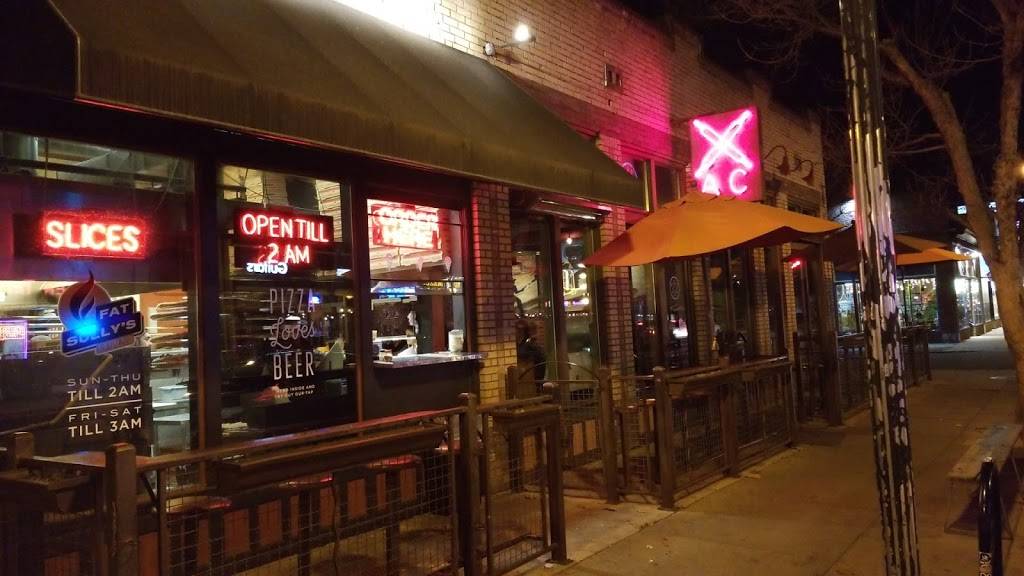 Fat Sullys Pizza | restaurant | 3237 E Colfax Ave, Denver, CO 80206, USA | 3033931515 OR +1 303-393-1515