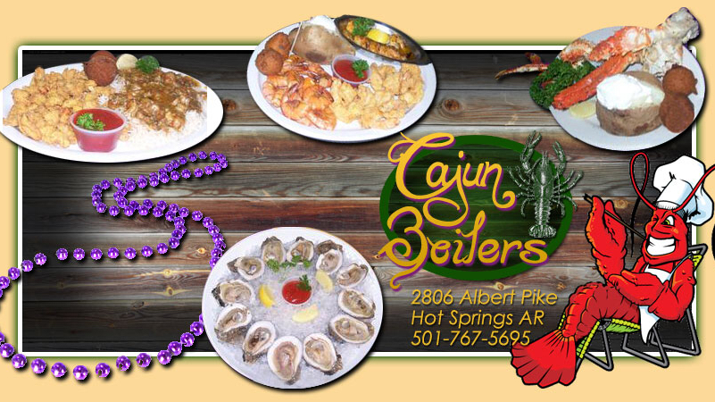 Cajun Boilers | restaurant | 2806 Albert Pike Rd, Hot Springs, AR 71913, USA | 5017675695 OR +1 501-767-5695
