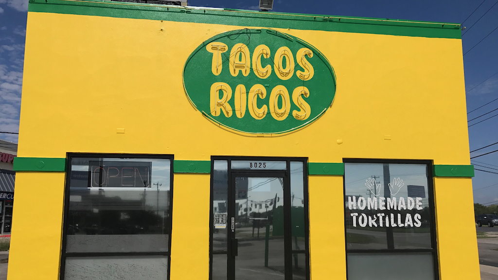 Tacos Ricos | restaurant | 8025 Bandera Rd, San Antonio, TX 78250, USA | 2105437244 OR +1 210-543-7244