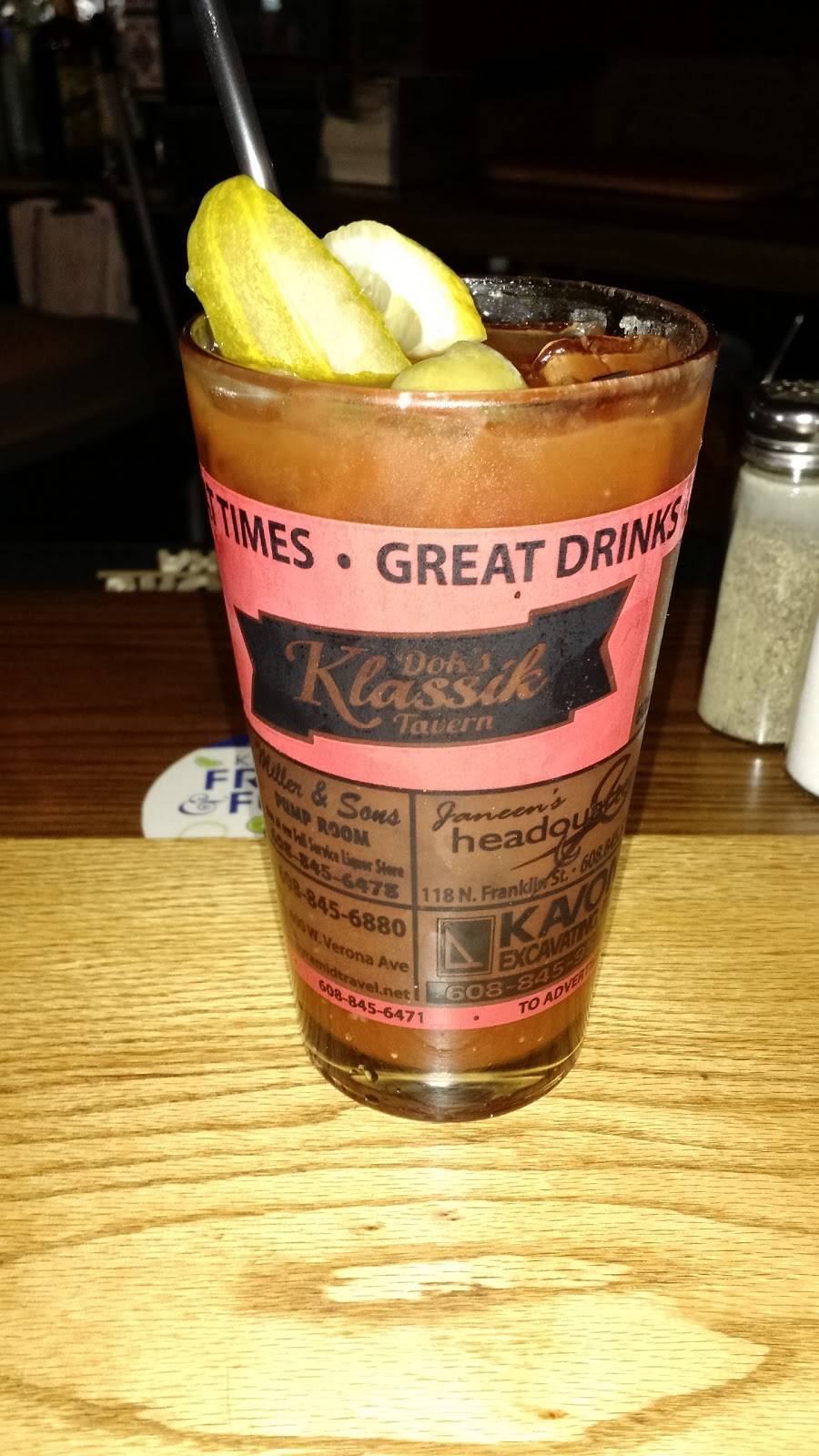 Klassik Tavern | restaurant | 410 W Verona Ave, Verona, WI 53593, USA | 6088456471 OR +1 608-845-6471