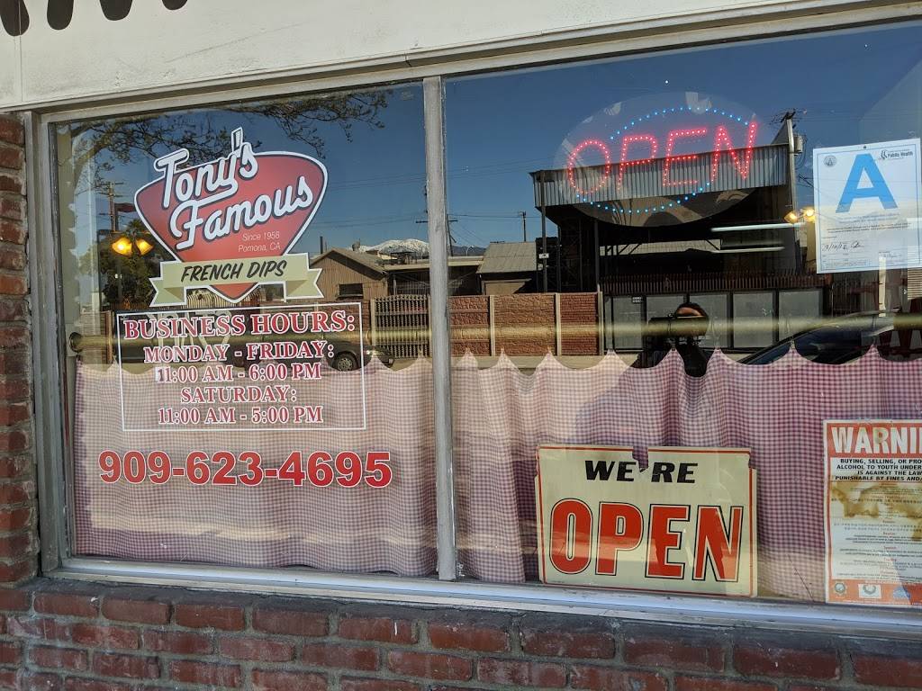 Tonys French Dips | restaurant | 986 E 2nd St, Pomona, CA 91767, USA | 9096234695 OR +1 909-623-4695