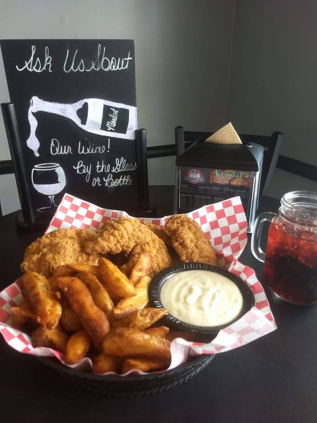 Krystals | restaurant | 2111 Court St, Pekin, IL 61554, USA | 3092014137 OR +1 309-201-4137