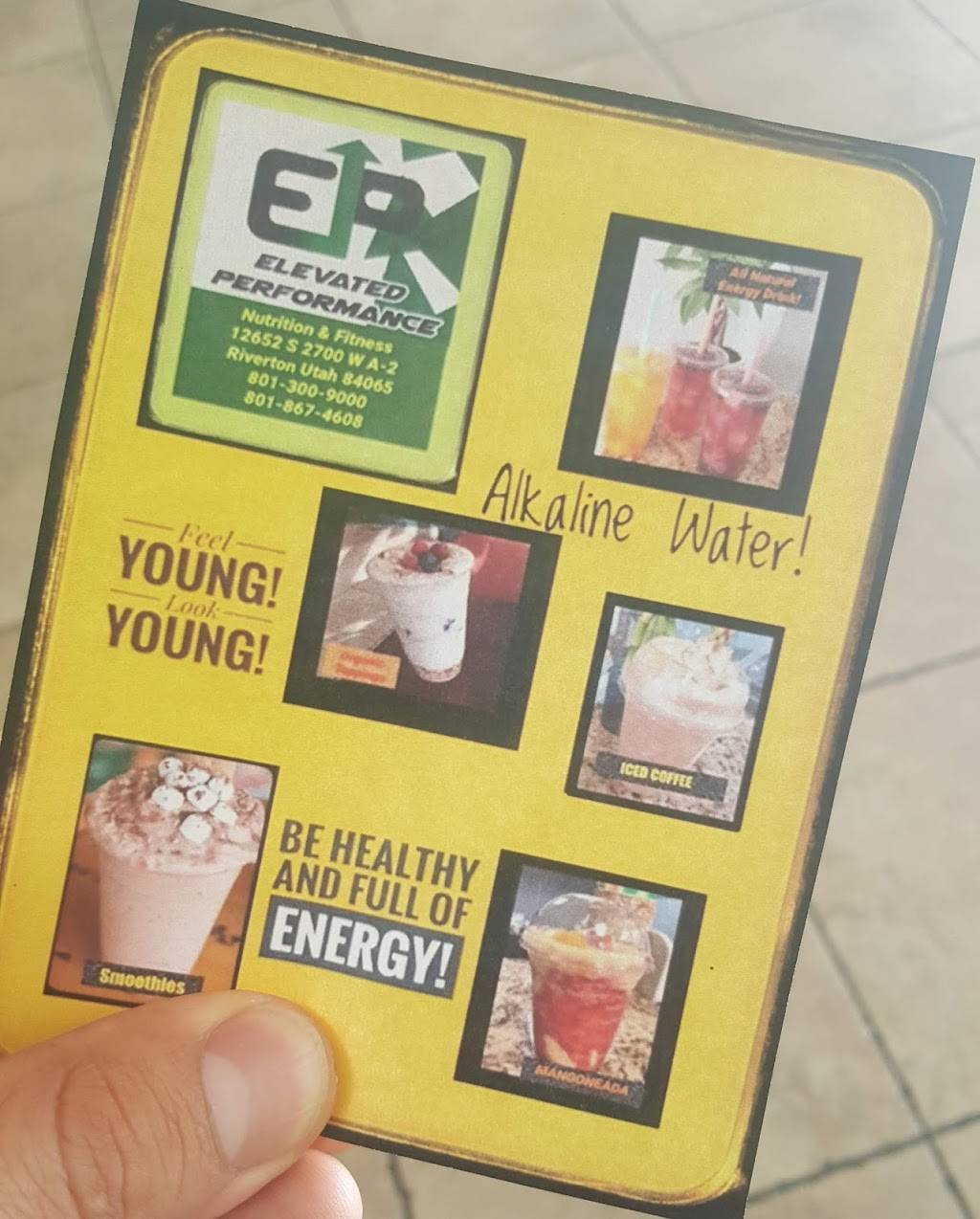 Elevated Performance | restaurant | 12652 S 2700 W suite a-2, Riverton, UT 84065, USA | 8013009000 OR +1 801-300-9000