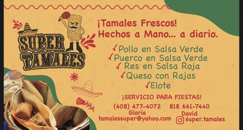 Super Tamales | restaurant | 602 S Winchester Blvd, San Jose, CA 95128, USA | 4084774072 OR +1 408-477-4072