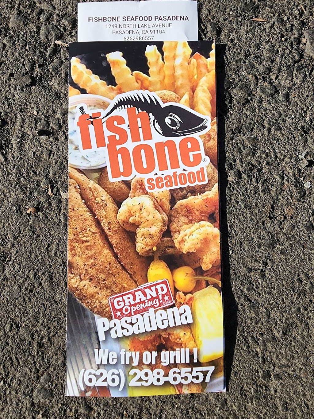 Fishbone Seafood Pasadena | restaurant | 1249 N Lake Ave, Pasadena, CA 91104, USA | 6262986557 OR +1 626-298-6557