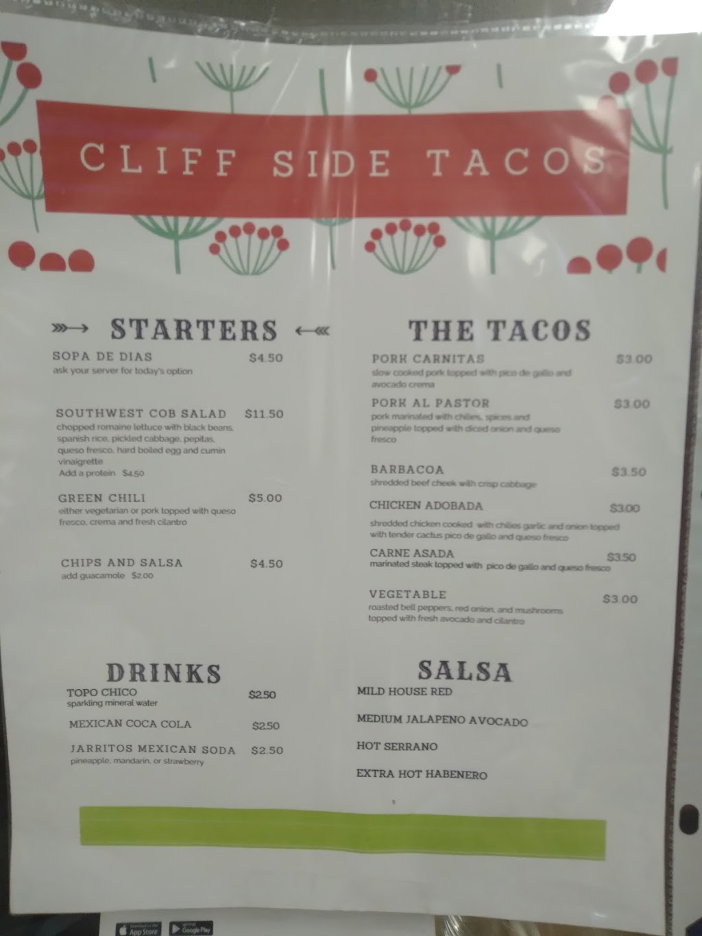 Cliff Side Tacos | restaurant | 30 main street suite c, Allenspark, CO 80510, USA | 3037479310 OR +1 303-747-9310