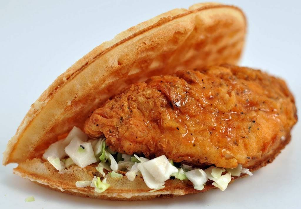 Bruxie Original Fried Chicken & Waffle Sandwich | cafe | 14376 Culver Dr, Irvine, CA 92604, USA | 9495564894 OR +1 949-556-4894