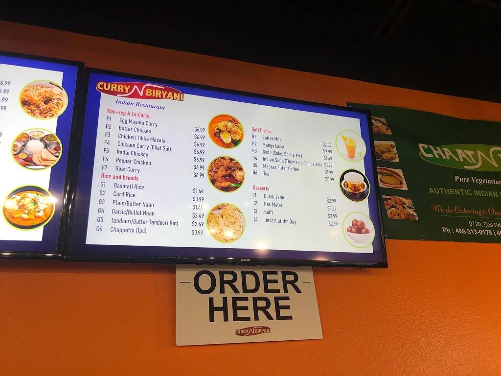 Curry N Biryani Indian Cuisine | restaurant | 4350 Main St Suite 160, Frisco, TX 75033, USA | 4698884395 OR +1 469-888-4395