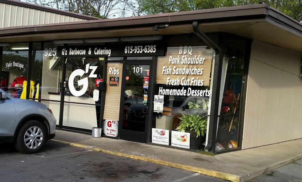 Gz Barbecue and Catering | restaurant | 925 Gallatin Ave, Nashville, TN 37206, USA | 6159536385 OR +1 615-953-6385