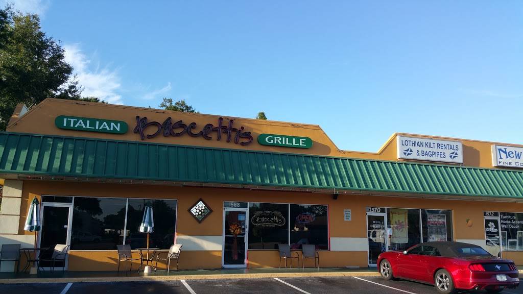Bascettis Italian Grille | restaurant | 1568 Main St, Dunedin, FL 34698, USA | 7277382808 OR +1 727-738-2808