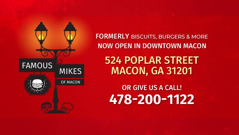 Famous Mikes | restaurant | 524 Poplar St, Macon, GA 31201, USA | 4782001122 OR +1 478-200-1122