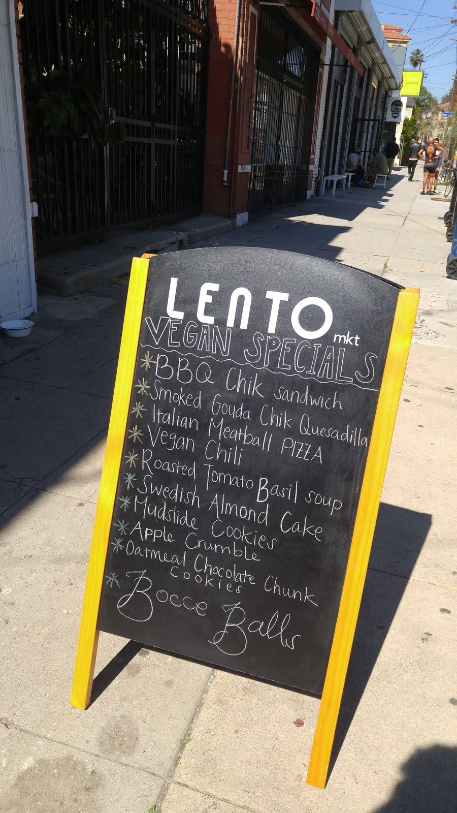 LENTO MKT | restaurant | 1288 Sunset Blvd, Los Angeles, CA 90026, USA | 2139282169 OR +1 213-928-2169