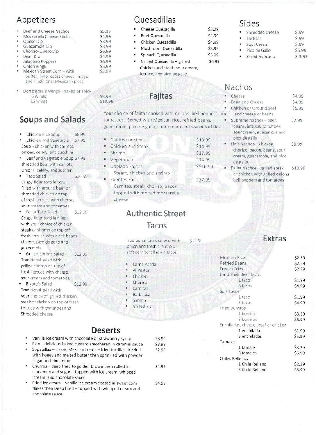 Don Bigotes Mexican Restaurant | restaurant | 100 Front St, Morrow, OH 45152, USA | 5138997053 OR +1 513-899-7053