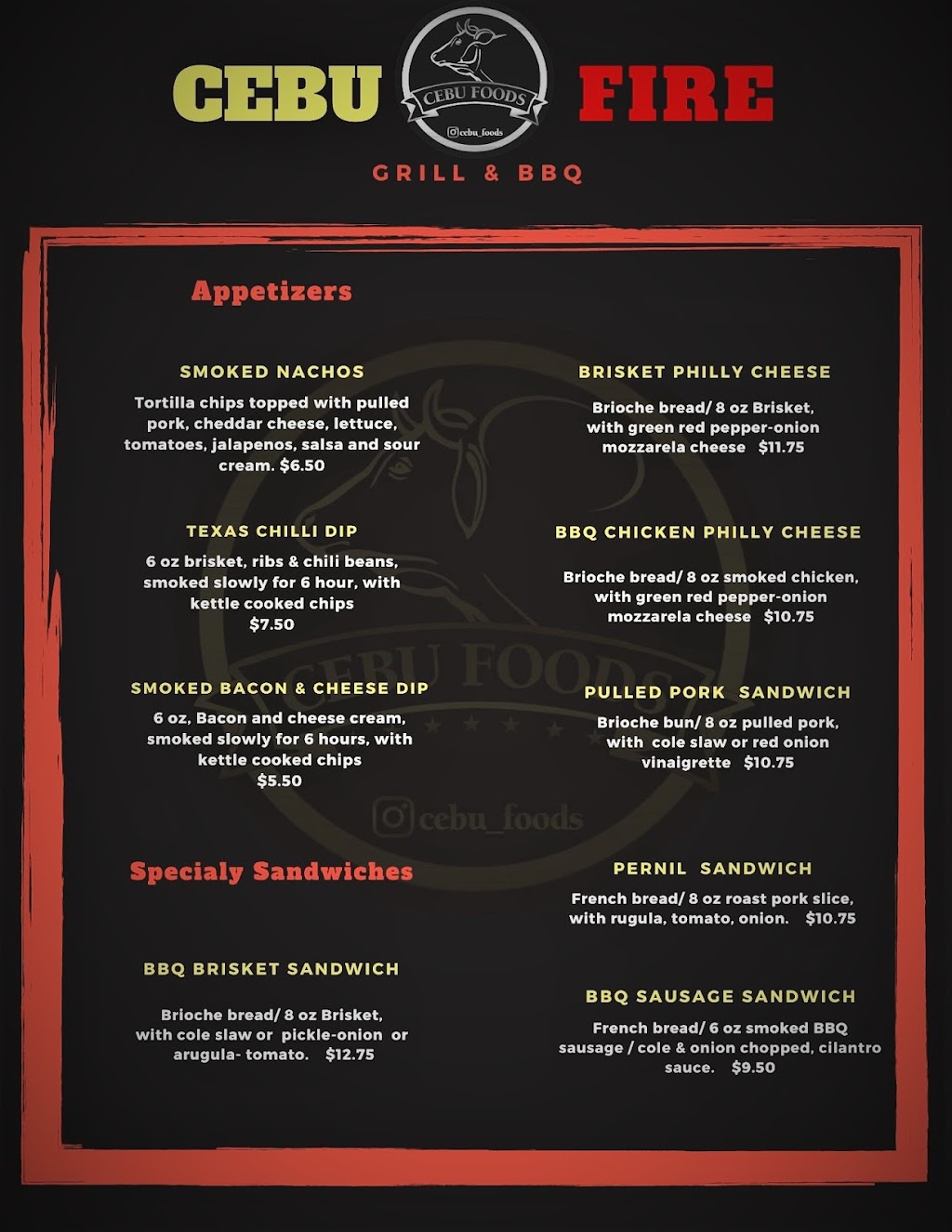 CEBU FIRE BBQ | restaurant | 8771 W Point Dr, Indianapolis, IN 46231, USA | 7867815437 OR +1 786-781-5437