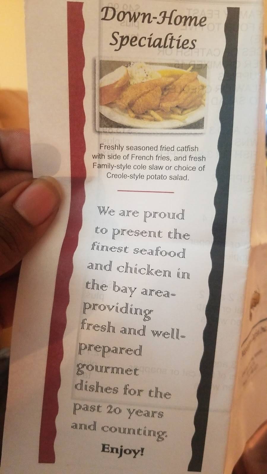 Mississippi Catfish | restaurant | 12440 San Pablo Ave, Richmond, CA 94805, USA | 5102152526 OR +1 510-215-2526