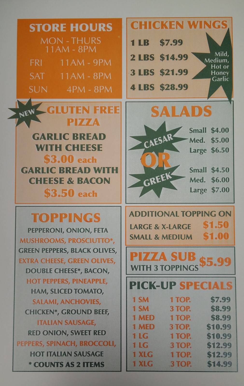 Palm Pizza | restaurant | 112 Oriole Pkwy W, Elmira, ON N3B 1C5, Canada | 5196695200 OR +1 519-669-5200