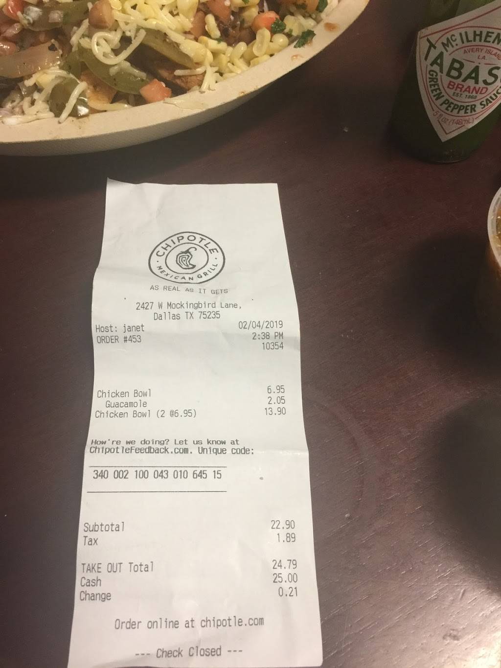 Chipotle Mexican Grill | restaurant | 2427 W Mockingbird Lane Ste 150, Dallas, TX 75235, USA | 2143660102 OR +1 214-366-0102