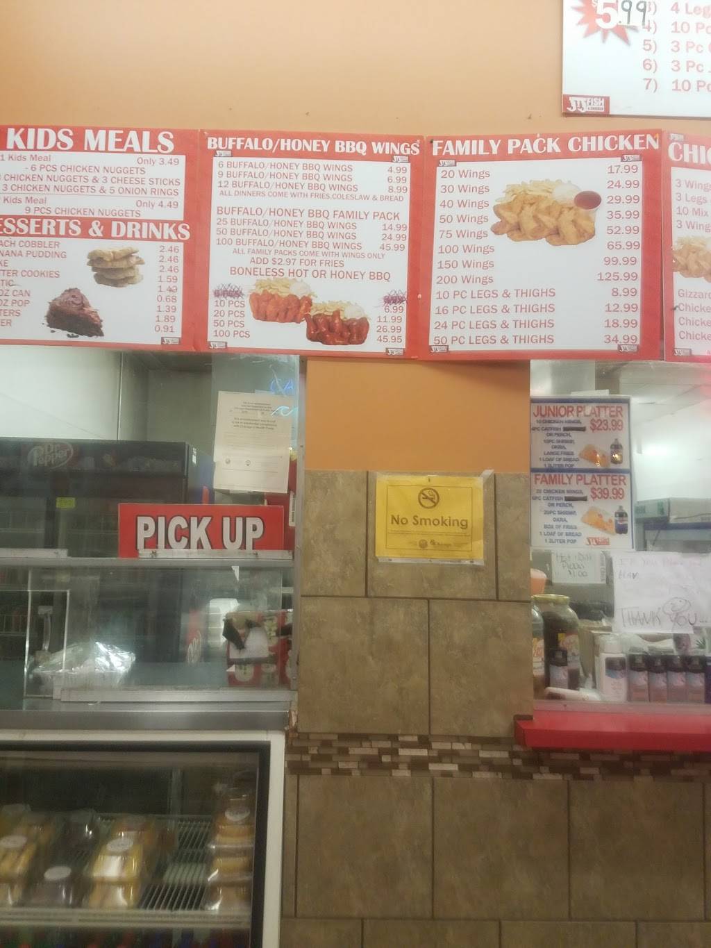 J&J Fish And Chicken | restaurant | 6814 S Stony Island Ave, Chicago, IL 60649, USA | 7736676617 OR +1 773-667-6617