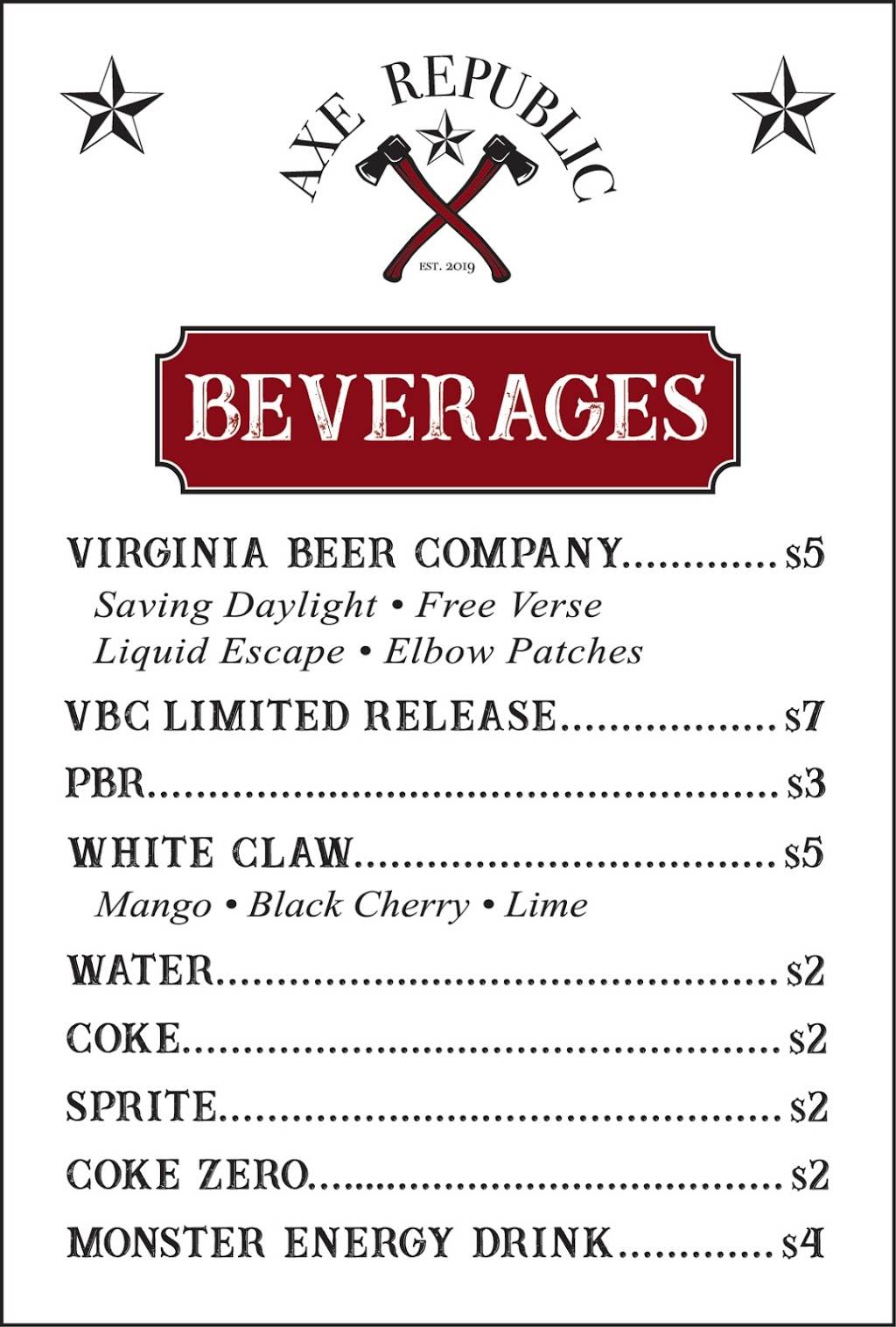 AXE REPUBLIC | night club | 4919 Courthouse St, Williamsburg, VA 23188, USA | 7578085397 OR +1 757-808-5397