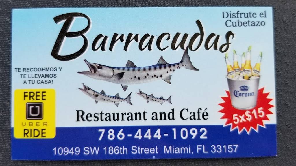Barracudas Restaurant & Cafetería | restaurant | 10949 SW 186th St, Miami, FL 33157, USA | 7864441092 OR +1 786-444-1092