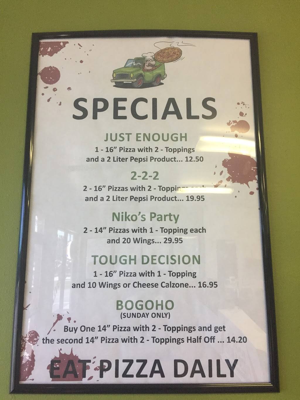 PaPa Nikoss Pizza | restaurant | 14038 Hicks Rd, Hudson, FL 34669, USA | 7273786783 OR +1 727-378-6783