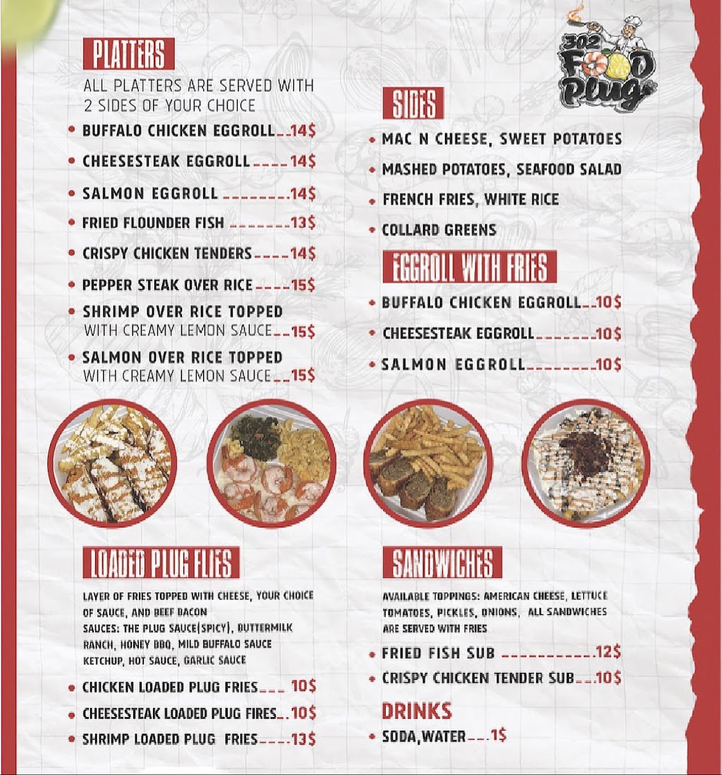 302 Food Plug | restaurant | 1805 Newport Gap Pike, Wilmington, DE 19808, USA | 3023455461 OR +1 302-345-5461
