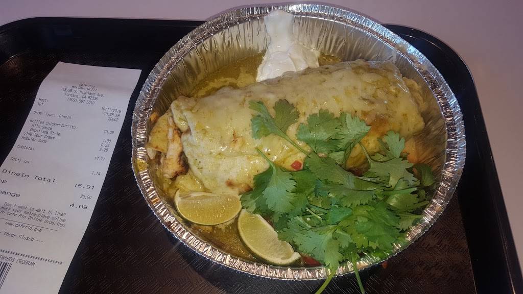 Cafe Rio Mexican Grill | restaurant | 16938 S Highland Ave, Fontana, CA 92336, USA | 9095876010 OR +1 909-587-6010