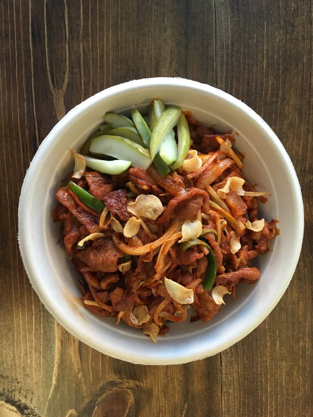 BBQ+RICE Korean BBQ Bowl | restaurant | 7363 Sunset Blvd, Los Angeles, CA 90046, USA | 3234985772 OR +1 323-498-5772