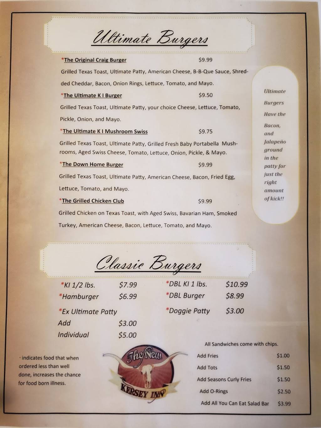 The New Kersey Inn | restaurant | 106 Hill St, Kersey, CO 80644, USA | 9703522676 OR +1 970-352-2676