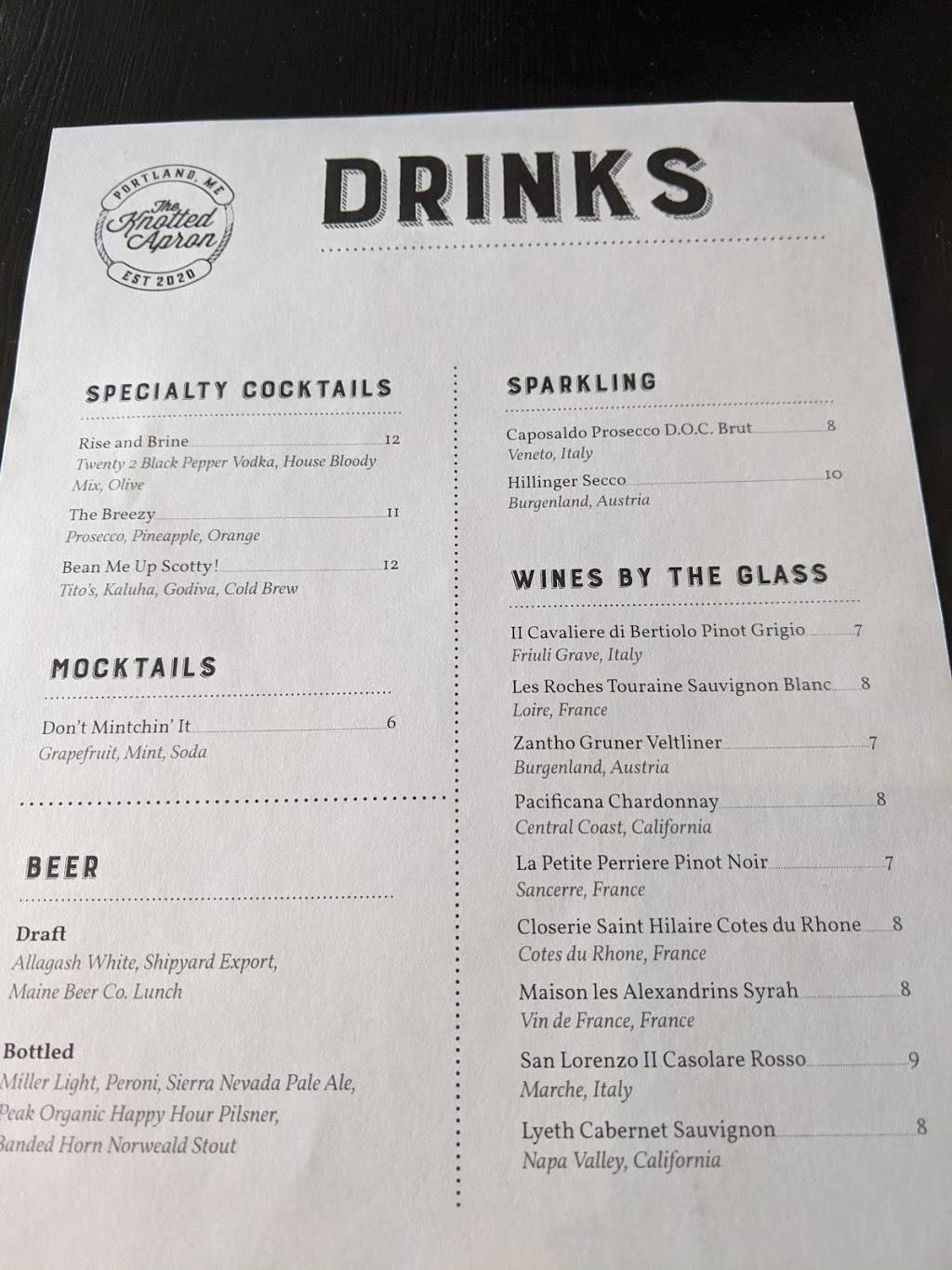 The Knotted Apron | restaurant | 496 Woodford St, Portland, ME 04103, USA | 2078051523 OR +1 207-805-1523