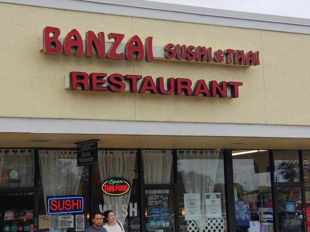 Banzai Sushi & Thai Restaurant | restaurant | 3208 Lake Washington Rd, Melbourne, FL 32934, USA | 3217575804 OR +1 321-757-5804