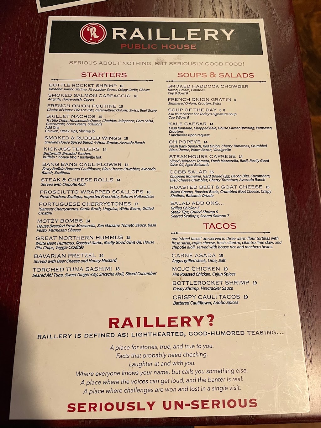 Raillery Public House | restaurant | 280 Franklin Village Drive, Franklin, MA 02038, USA | 5085280806 OR +1 508-528-0806