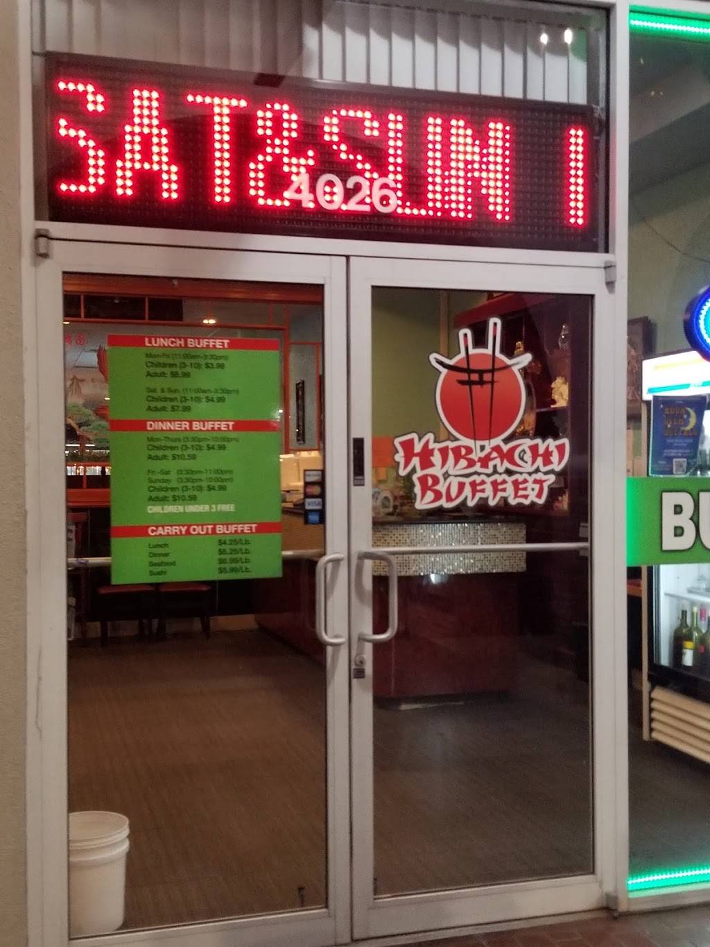 Hibachi Buffet | restaurant | 4026 W Hillsboro Blvd, Deerfield Beach, FL 33442, USA | 9545316920 OR +1 954-531-6920