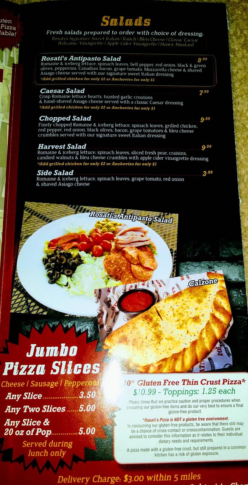 Rosatis Pizza | restaurant | 6804 Green Bay Rd #120, Kenosha, WI 53142, USA | 2626970123 OR +1 262-697-0123