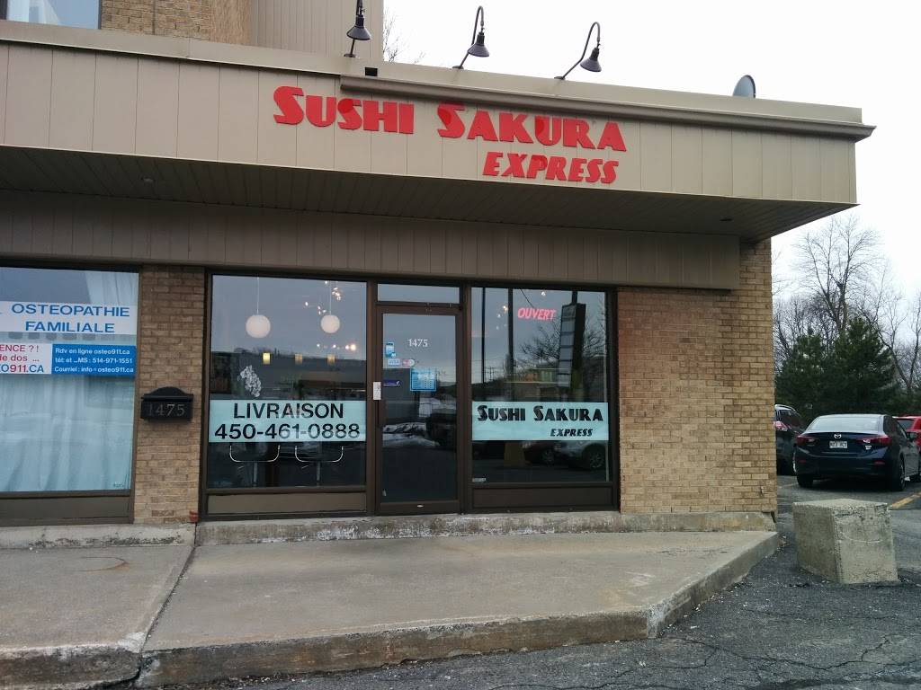 Sakura Sushi Express | restaurant | 1475 Rue Roberval, Saint-Bruno-de-Montarville, QC J3V 3P8, Canada | 4504610888 OR +1 450-461-0888