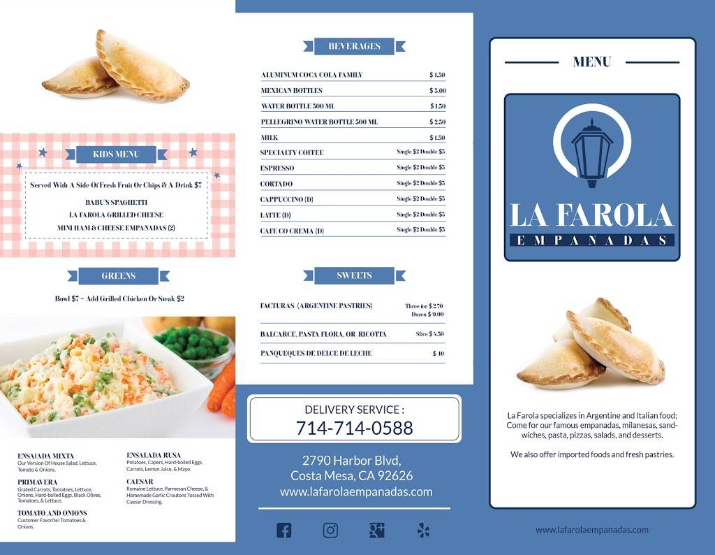 La Farola | restaurant | 2790 Harbor Blvd #118, Costa Mesa, CA 92626, USA | 7147140588 OR +1 714-714-0588