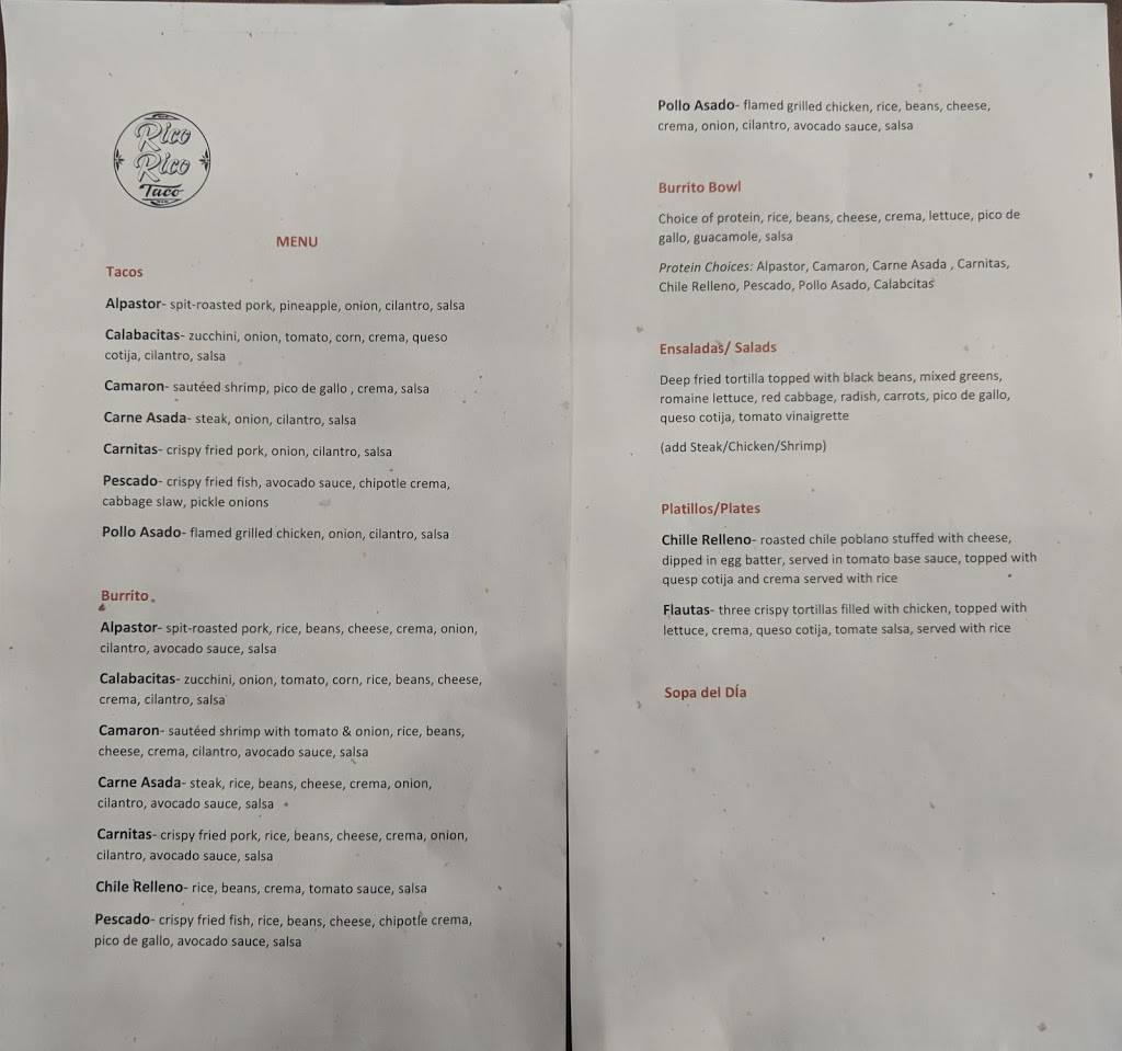 Rico Rico Taco | restaurant | 3205 Lakeshore Ave, Oakland, CA 94610, USA | 5109228262 OR +1 510-922-8262