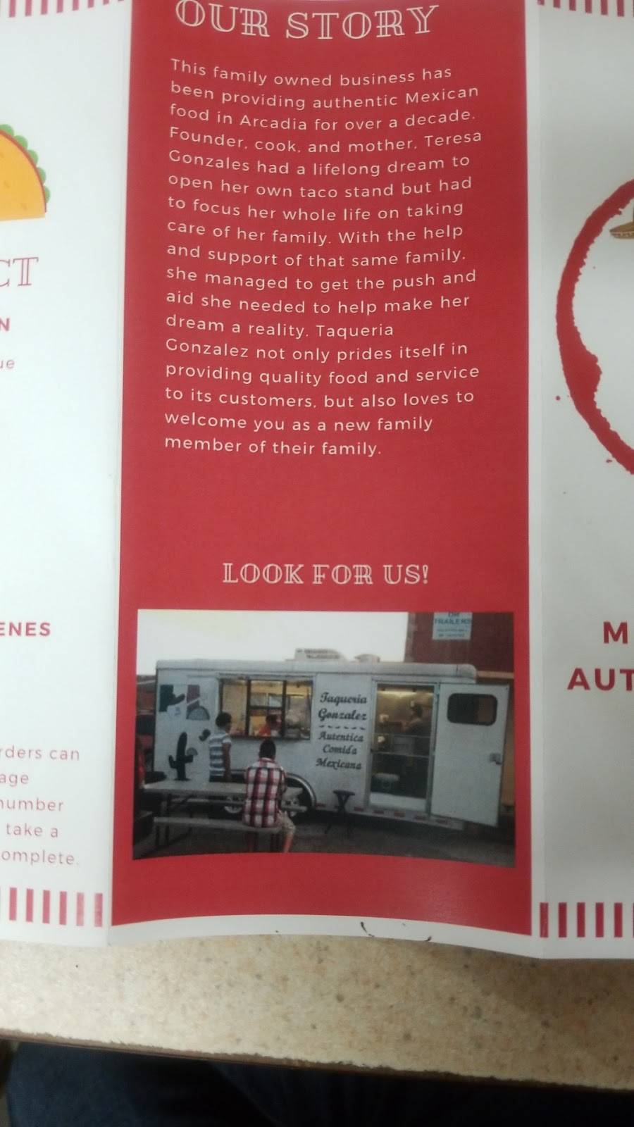 Taqueria Gonzalez | restaurant | 414 S Brevard Ave, Arcadia, FL 34266, USA | 8632168226 OR +1 863-216-8226