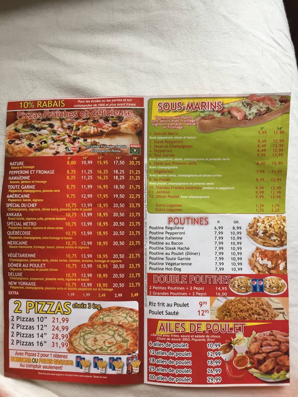 Restaurant Metro Sous-marins | restaurant | 4300 Rue Sainte-Catherine E, Montréal, QC H1V 2L8, Canada | 5145435001 OR +1 514-543-5001