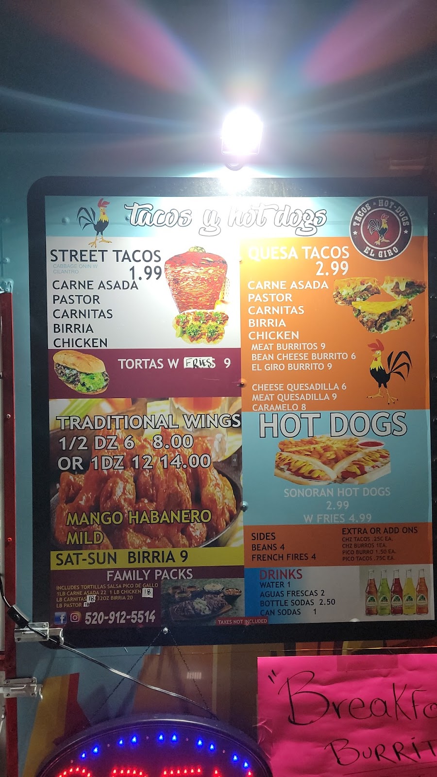 El Giro Food Truck 3 | restaurant | 13542 E Colossal Cave Rd, Vail, AZ 85641, USA | 5209125514 OR +1 520-912-5514