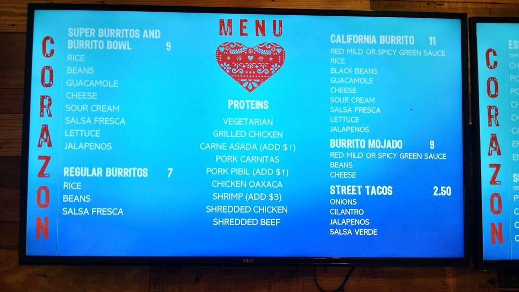 Corazon Mexican Food | restaurant | 1255 S Mary Ave, Sunnyvale, CA 94087, USA | 4084980458 OR +1 408-498-0458