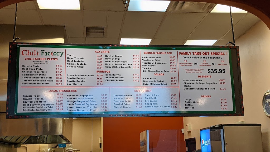 Chili Factory | restaurant | 1834 E U.S. Rt. 66, Gallup, NM 87301, USA | 5058630000 OR +1 505-863-0000